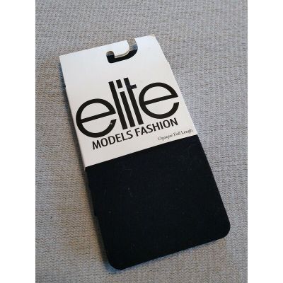 Elite Models Black Fashion Tights Stockings Pantyhose Black L/Tall